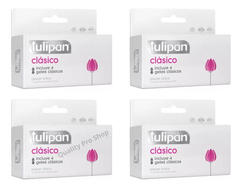 Preservativos Tulipán Clásico 4 Cajas X 12 (48) Variantes