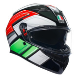 Casco Para Moto Agv K3 Wing Mot Talla L Color Negro 3170