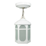 Farol Eco. Casita Colgante Blanco C/ 2 Pz