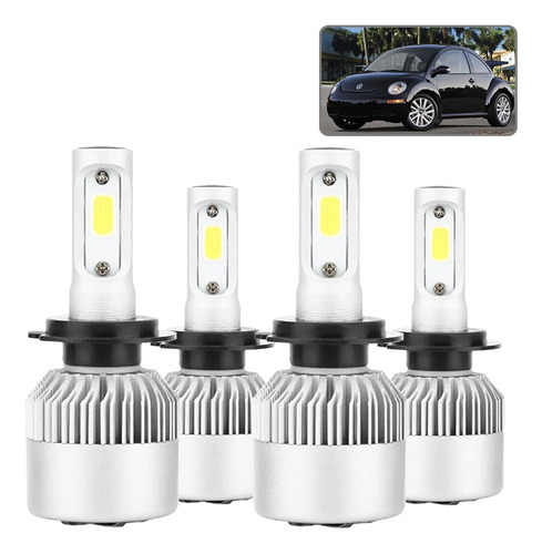 Kit De Faros Led 8000lm 70w Luz Alta/baja Para Volkswagen