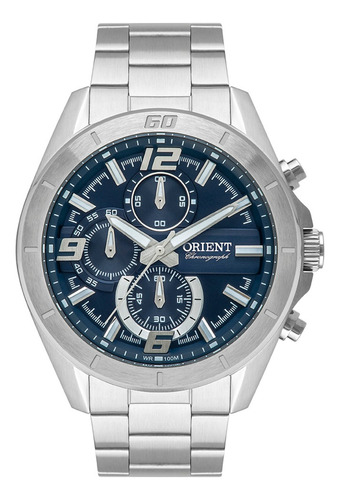 Relógio Orient Masculino Multifunção Mbssc230 D2sx Prata