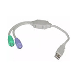 Adapador Cable Usb A Ps/2 (teclado - Mouse)