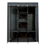 Closet Ropero Armable 1.75mts Negro Hogar Reforzado Stayelit