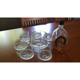 Set  De 6 Vasos Para Whisky Con Hielera