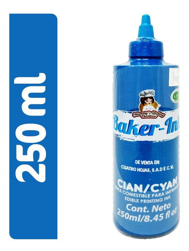 Tinta Comestible Para Impresora Baker Ink Azul 250 Ml
