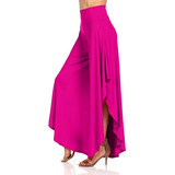 Falda Pantalon Moda Larga Ajusta A La Cintura Para Dama #236