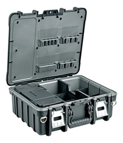 Caja De Herramientas Organizadora Profesional Robust Color Negro