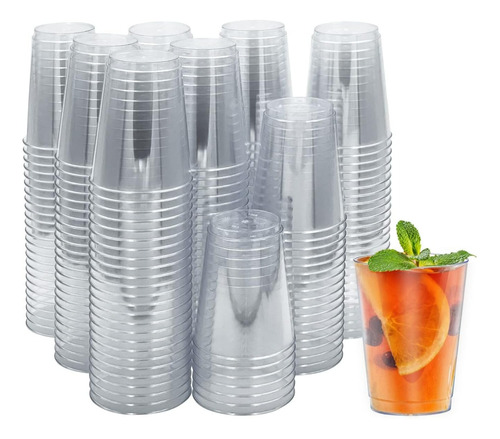 Pack De 24 Vasos De Acrílico Coctelería 300ml (10 Onzas)