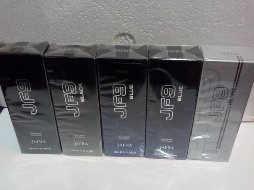 Kit 5 Perfumes By Jafra Jf9 2blue,black, Chrome Y Green