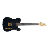 Guitarra Seizi Vintage Saitama Tl All Black Gold Cor Preto Orientação Da Mão Destro