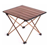 Mesa De Camping Portátil  Mesa Auxiliar Plegable Compa...