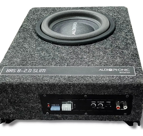 Caixa Selada Audiophonic Bas8 2.0 Slim ( 8 Pols - Classe D )