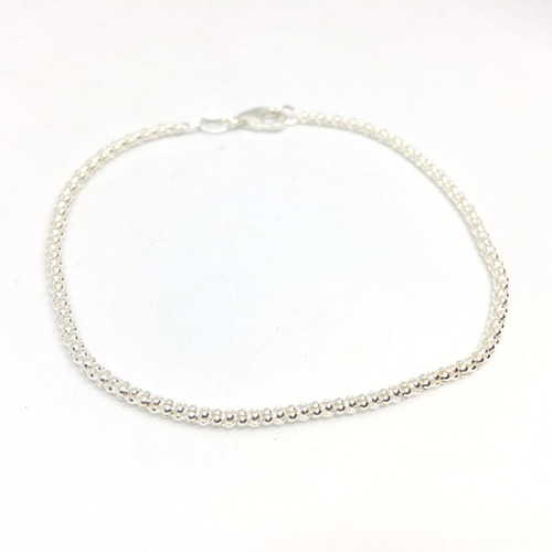 Pulsera Coreana 2mm Plata 925 19cm