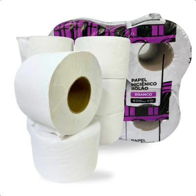 Papel higiênico Carioca Papel Higiênico Rolão folha simples 300 m de 1 un | MercadoLivre