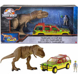 Jurassic World Legacy  Tyranosaurio Rex Escape En  Jeep