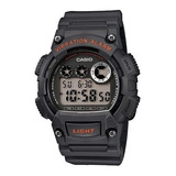 Reloj Casio W735h 8avcf Super Illuminator Hombre Color De La Correa Negro Color Del Bisel Negro Color Del Fondo Gris