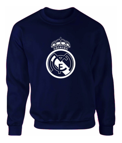 Sudadera Lisa Real Madrid Logo Champions