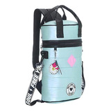 Mochila Metera Trendy Bolso Porta Mate Apto Termo 16065 Hws* Color Aqua