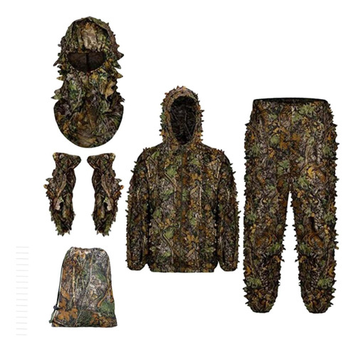 Traje Ghillie Traje De Camuflaje Ropa Con Bolsa Con Cordón