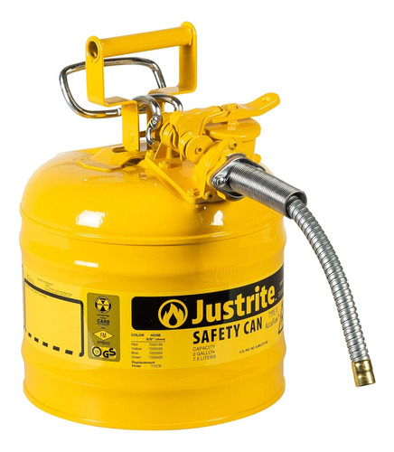 Bidón De Seguridad P/ Líquidos Inflamables, 7.5 L Amarillo