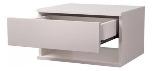 Mesa De Luz Moderna Blanca Completa!!