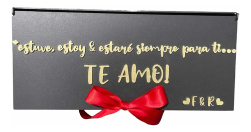 Caja Para Regalo Grande De Madera Y Personalizada.