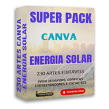 Pack 230 Template Canva Editável Energia Solar + Brinde