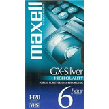 Maxell 4 pack Alta Calidad Gx-silver T-120 vhs