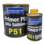 Primer Automotivo Pu Cinza P51 Alto Solidos Lazzuril 900ml