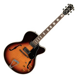 Guitarra Tagima Jazz 1900 Semi Acustica Sunburst Com Case