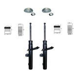 Kit 2 Amortiguadores Delant Cazol Tope Fl Peugeot 206-10 Pzs