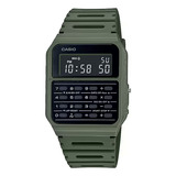 Relógio Casio Masculino Digital Verde Quadrado Calculadora