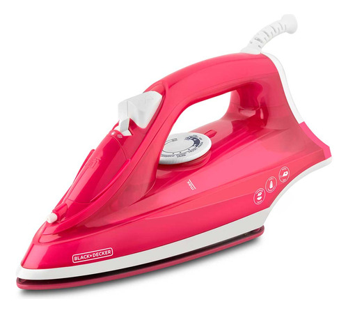 Plancha Vapor Black+decker Trueglide Antiadherente Rojo 110v