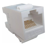 Conector Keystone Rj45 Cat6 Fêmea Branco Seclan C/ 10 Unid