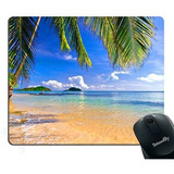 Pad Mouse - Gaming Mouse Pad Shore Palms Tropical Beach Alfo