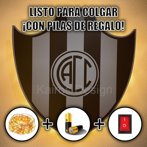 Regalo Futbol Gimnasia Escudo Con Luces Led Pilas De Regalo