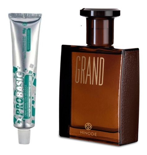 Kit Perfume Masculino Grand. Creme Dental Proteção Anticarie
