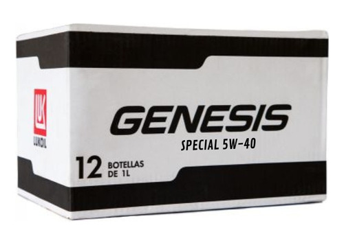 Aceite Sintético Europeo Genesis Special 5w-40 Caja C 12 Lt