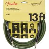 Cable Fender Para Instrumento Joe Strummer 4 Metros Verde Ms