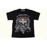 Camiseta Metallica Adulta Preta Rock Master Of Puppets Mr201