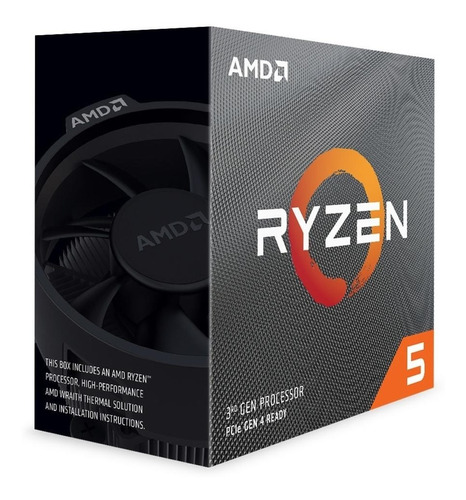 Processador Gamer Amd Ryzen 5 3600 100-100000031box  De 6 Núcleos E  4.2ghz De Frequência Com Gráfica Integrada