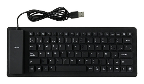 Teclado De Silicona, Llaves Españolas, Cableado, Usb, A Prue