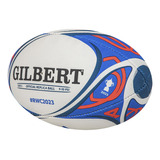 Pelota De Rugby Gilbert Wc 2023 Original Bco/azu