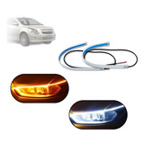 Kit Fitas Led Drl Farol + Seta 12v 60cm Cobalt 2013 2014