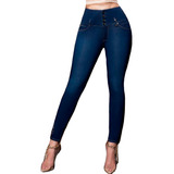 Jeans Mujer Pantalón Colombiano Mezclilla Strech Push Up 00j