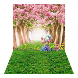 Fundo Fotográfico Jardim Ipê Rosa 1,5x2,2 Fff-699