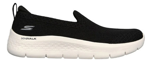 Tenis Mujer Skechers Go Walk Flex - Negro-blanco