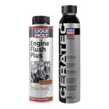 Combo Limpia Motor Nafta Engine Flush Y Ceratec Liqui Moly 