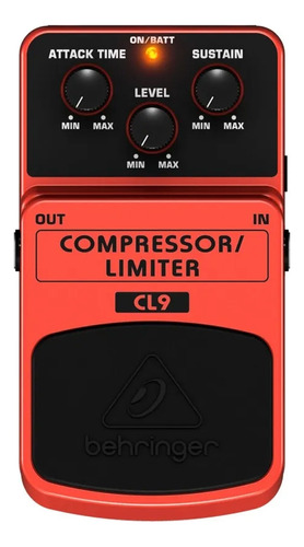 Pedal De Efeito Guitarra Behringer Compressor E Limiter Cl9