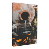 Cuadro Decorativo Canvas Moderno Pez Koi Fuentes